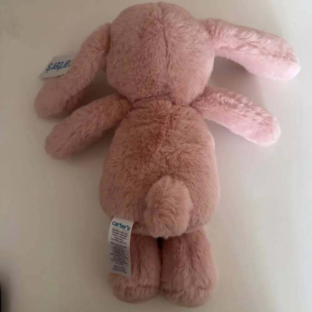 Carter's Pink Plush Soft Floppy Ear Bunny Rabbit Stuffed Animal New